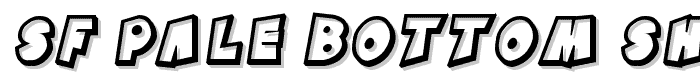 SF Pale Bottom Shaded Oblique font